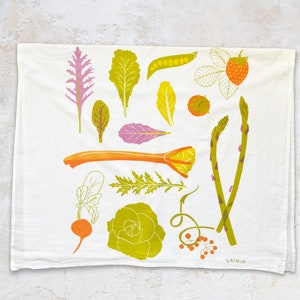 Spring Harvest Tea Towel