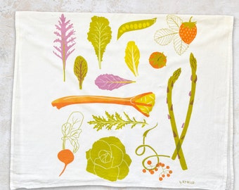 Spring Harvest Tea Towel