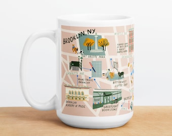 Brooklyn Mug- Map of Fort Greene, Clinton Hill and Bed-Stuy