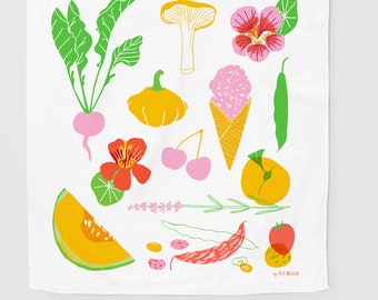 Paño de cocina de verano
