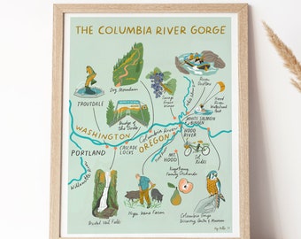 Pacific Northwest Map Print