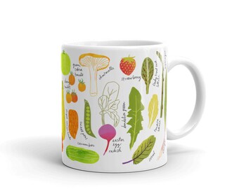 Fruits and Vegetables Ceramic Mug