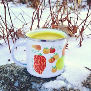 Tomato Patch Enamel Mug