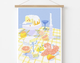 Bodegón de pescado enlatado (impresión risográfica)