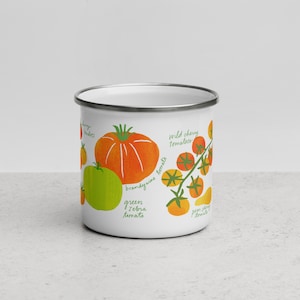 Tomato Patch Enamel Mug