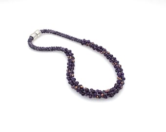 Amethyst Kumihimo Necklace