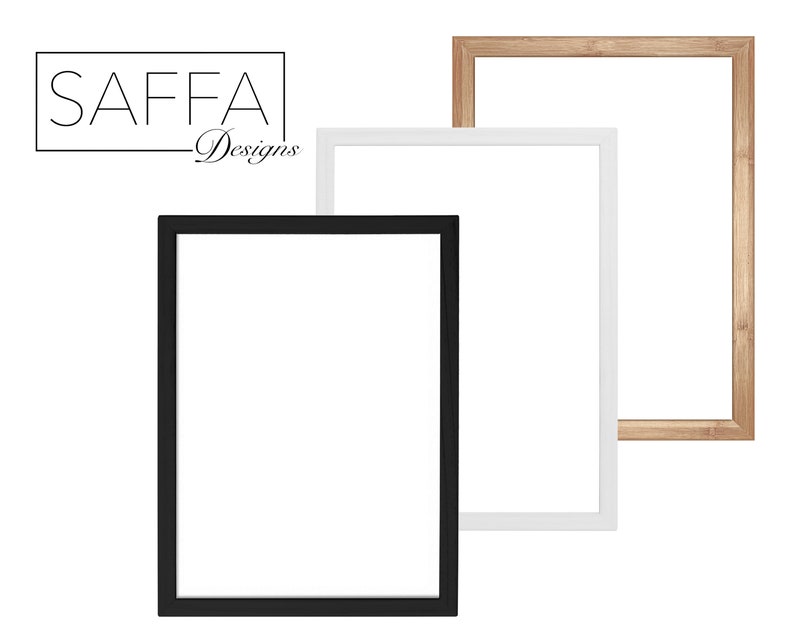 Real Wood Frames, Wooden Picture Frame, A4 A3 A2 A1, 12X12" 11X14" 12X16" 16X20" 20X20" 18X24" 20X28" 24X32", Art Frame, Print Mount image 1