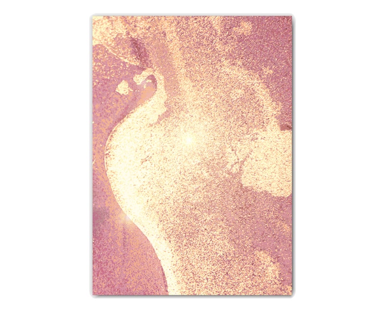 Abstract Pink and Gold Print Set of 3, Pink Marble Wall Art, Magenta ...