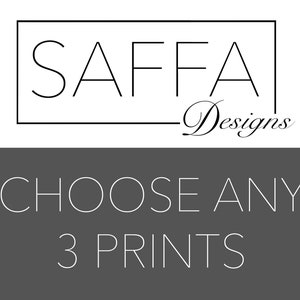 Any 3 Prints, Mix and Match Any 3 Prints, Create Your Own Print Set, Custom Print Set