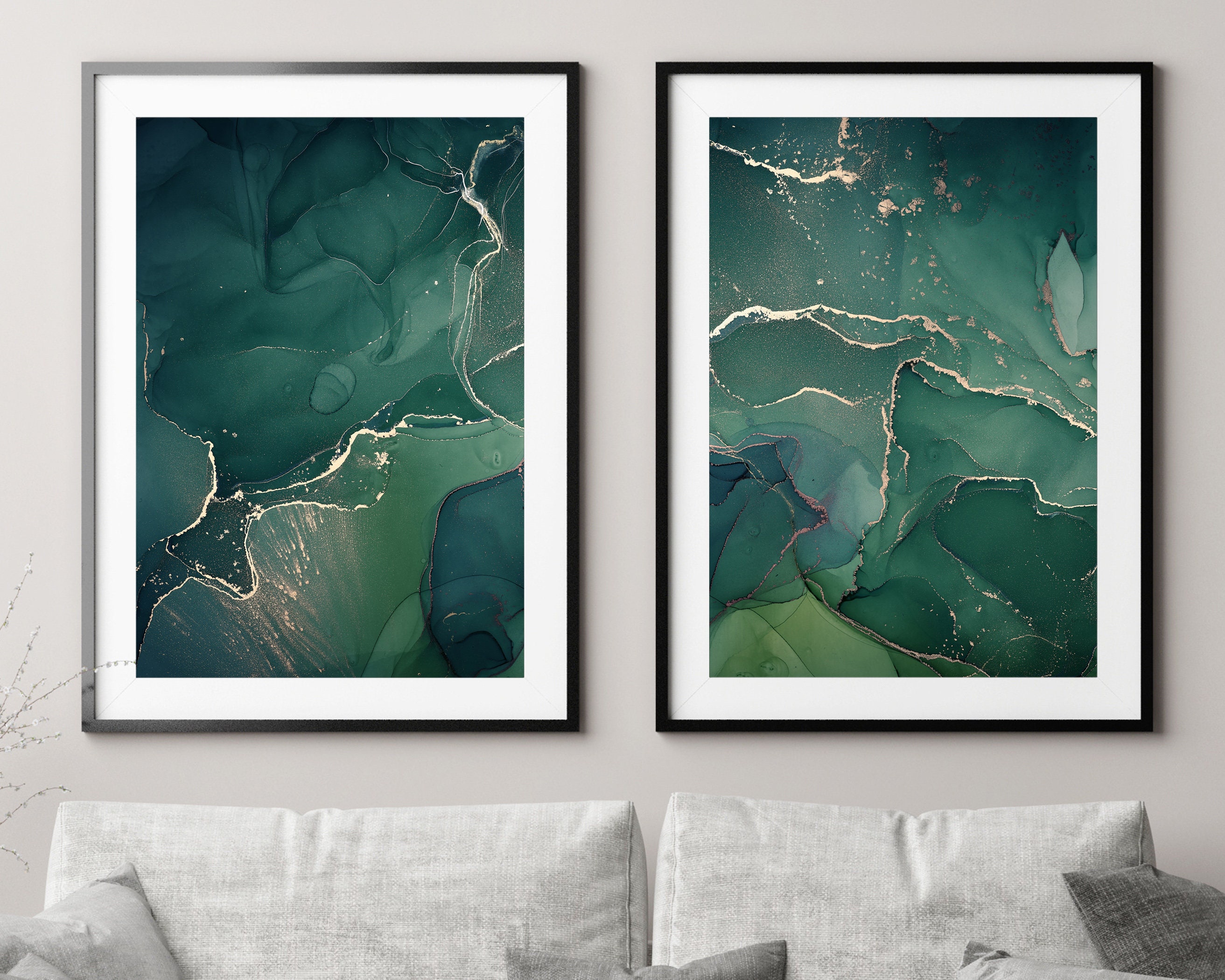 home decor nature wall art fine art photography Green cones office