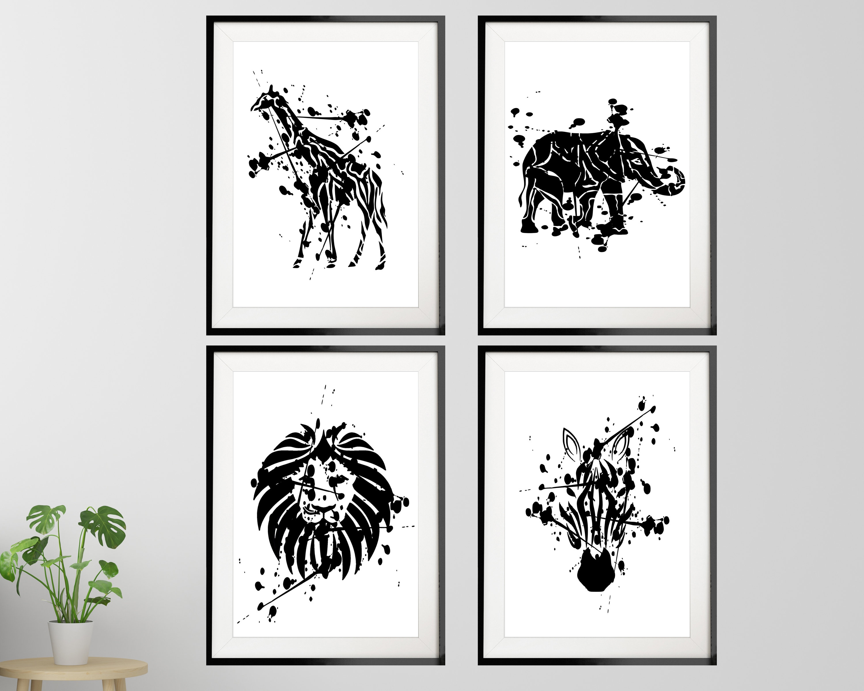 動物 シリーズ　　サファリ・・ほか非売品 ポスター10本セット Amazon.co.jp: ZXHYWYM サファリ動物 子供部屋 壁飾り 6枚セット