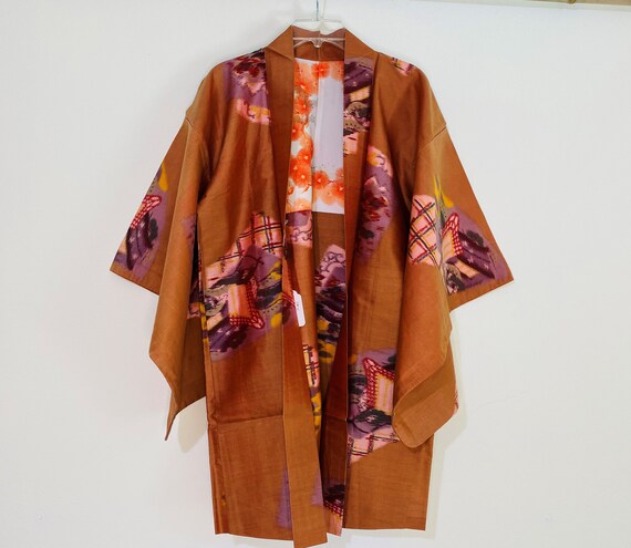 Meisen silk Japanese Kimono jacket Haori - image 7