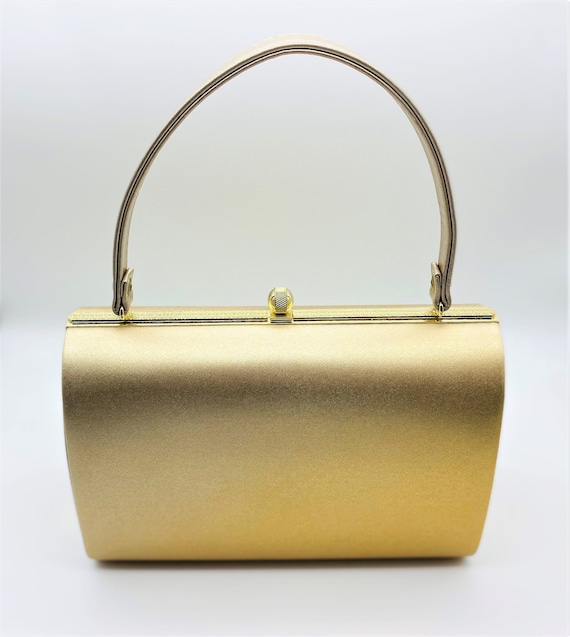 Japanese kimono handbag royal carriage gold - image 2