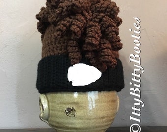 Kansas City crochet Pattern Only/ football Fan Gear/ Mahomes inspired football hats/  pattern only no physical item will be sent