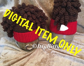 Crochet Patrick Mahomes inspired beanie pattern/ football Toboggan/ pattern only no physical item will be sent