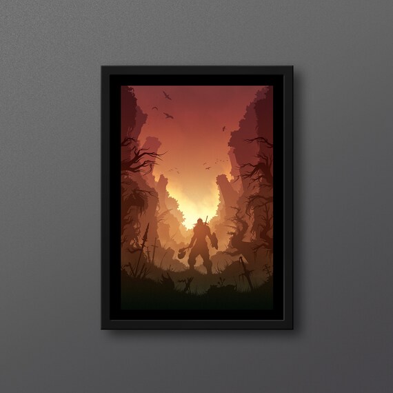 Conan The Barbarian Inspired Art Print Minimalist Design Etsy