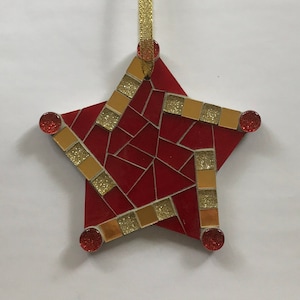 Handmade Mosaic Star Ornament