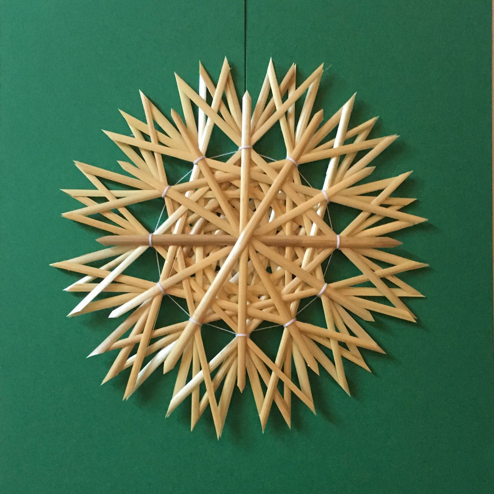 Christmas Tree Decoration - Handmade German Straw Star Ornament