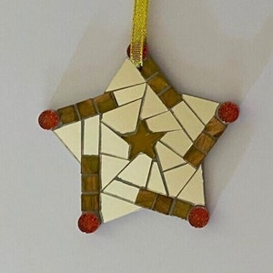 Handmade Mosaic Star Ornament