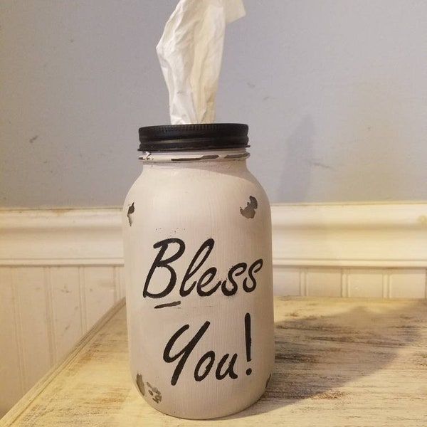 Bless You Tissue Jar