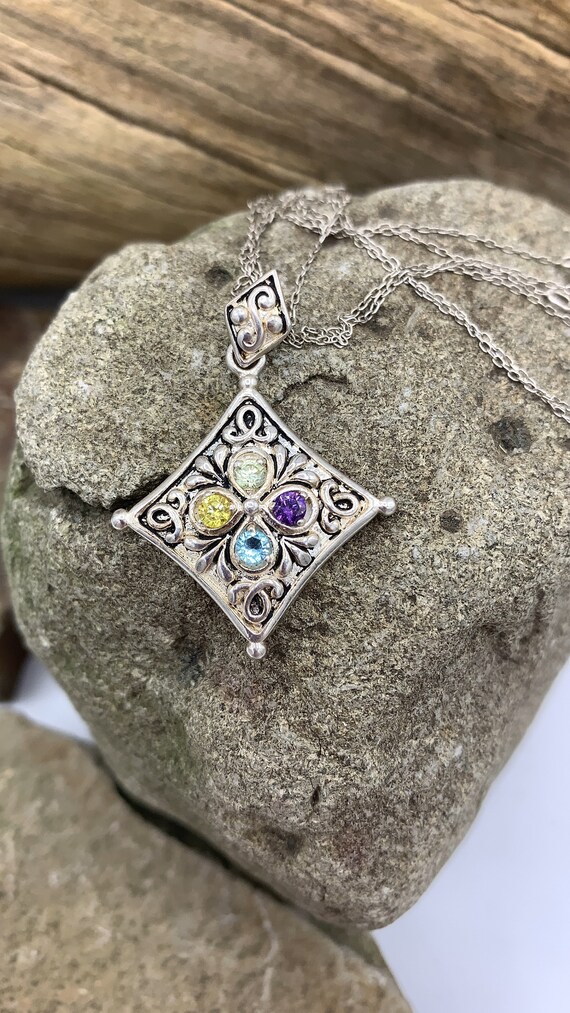 Sterling Gem Pendant