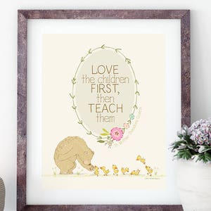 Love the Children Printable - Catholic Printable - Theodore Guerin Quote Printable - Greeting Card Printable - Catholic Saint Printable