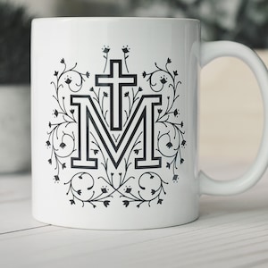 Marian Cross Catholic Mug