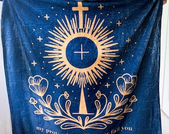 St. Clare of Assisi Catholic Blanket