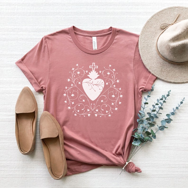 Sacred Heart Catholic T-Shirt image 1