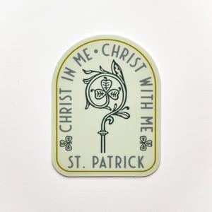St. Patrick Staff Sticker