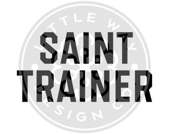 Saint Trainer SVG File - Catholic SVG File - Christian SVG File - Religious