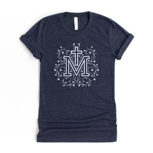 Marian Cross Catholic T-shirt