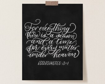 Ecclesiastes 3 Catholic Print