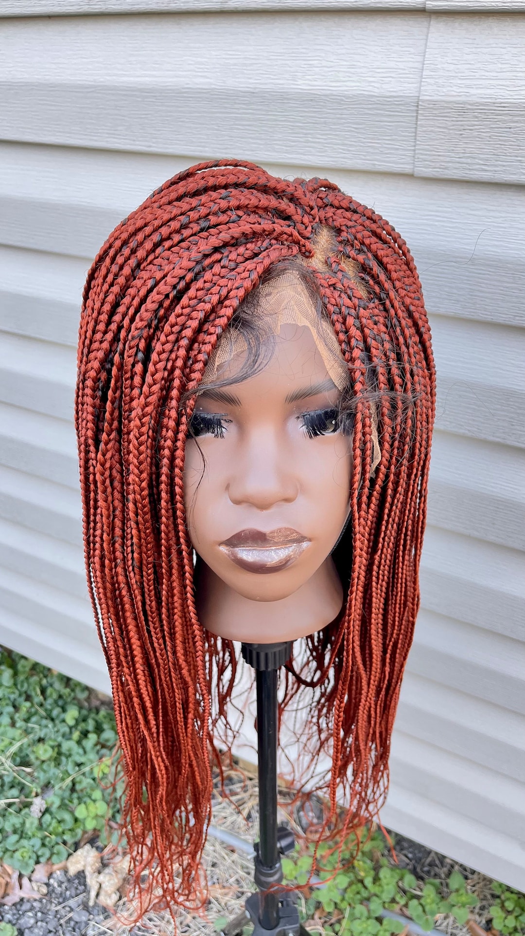 30 Inch Lace Front Box Braid Wig Black Woman Braids Etsy