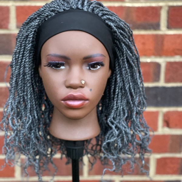 Salt and Pepper Kinky Hair Etsy