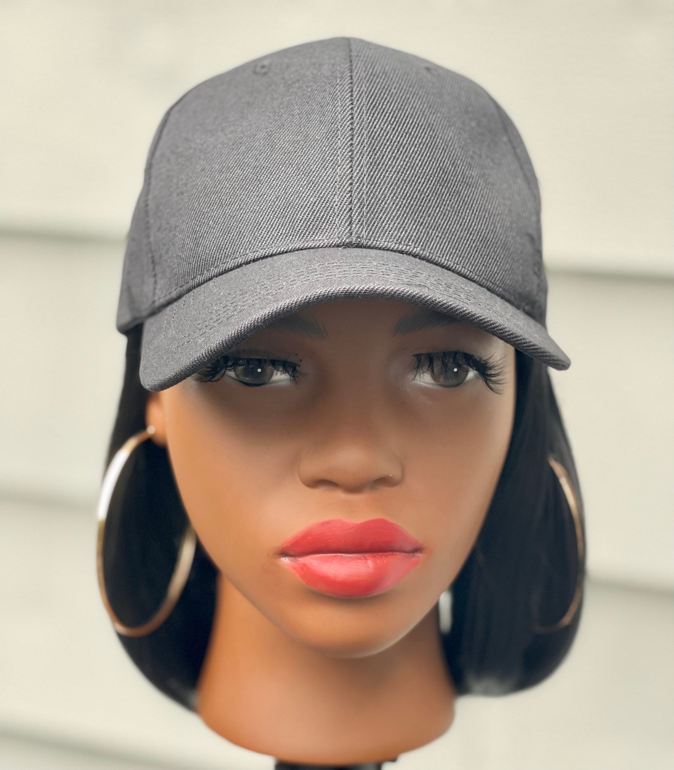 Baseball Cap cheap short hair wigs Etsy