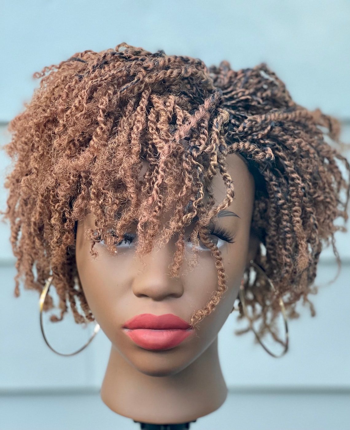 Mini twist spring kinky twist Afro Bob twist lace front wig Etsy