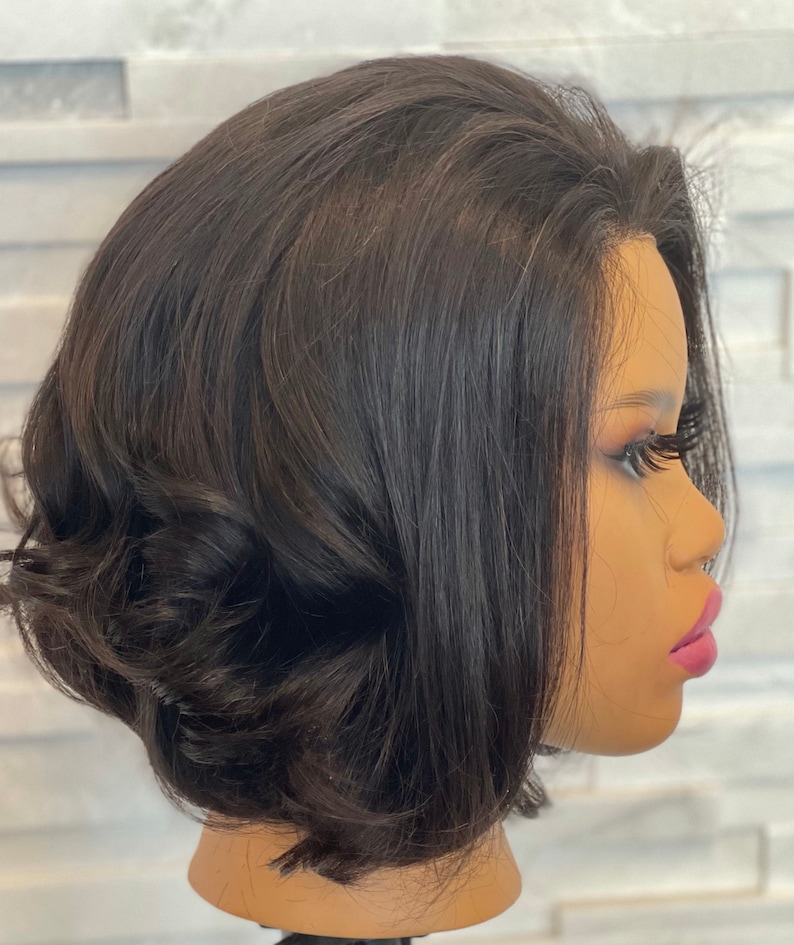 12inch Bob Lace Frontal Human Hair Wig - Etsy