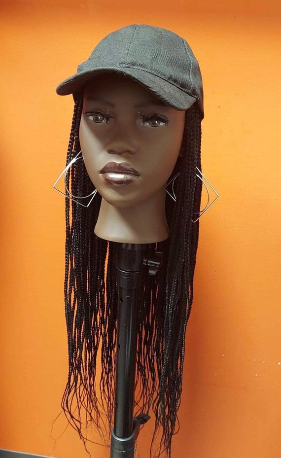 Baseball Cap Box Braid Wigs 