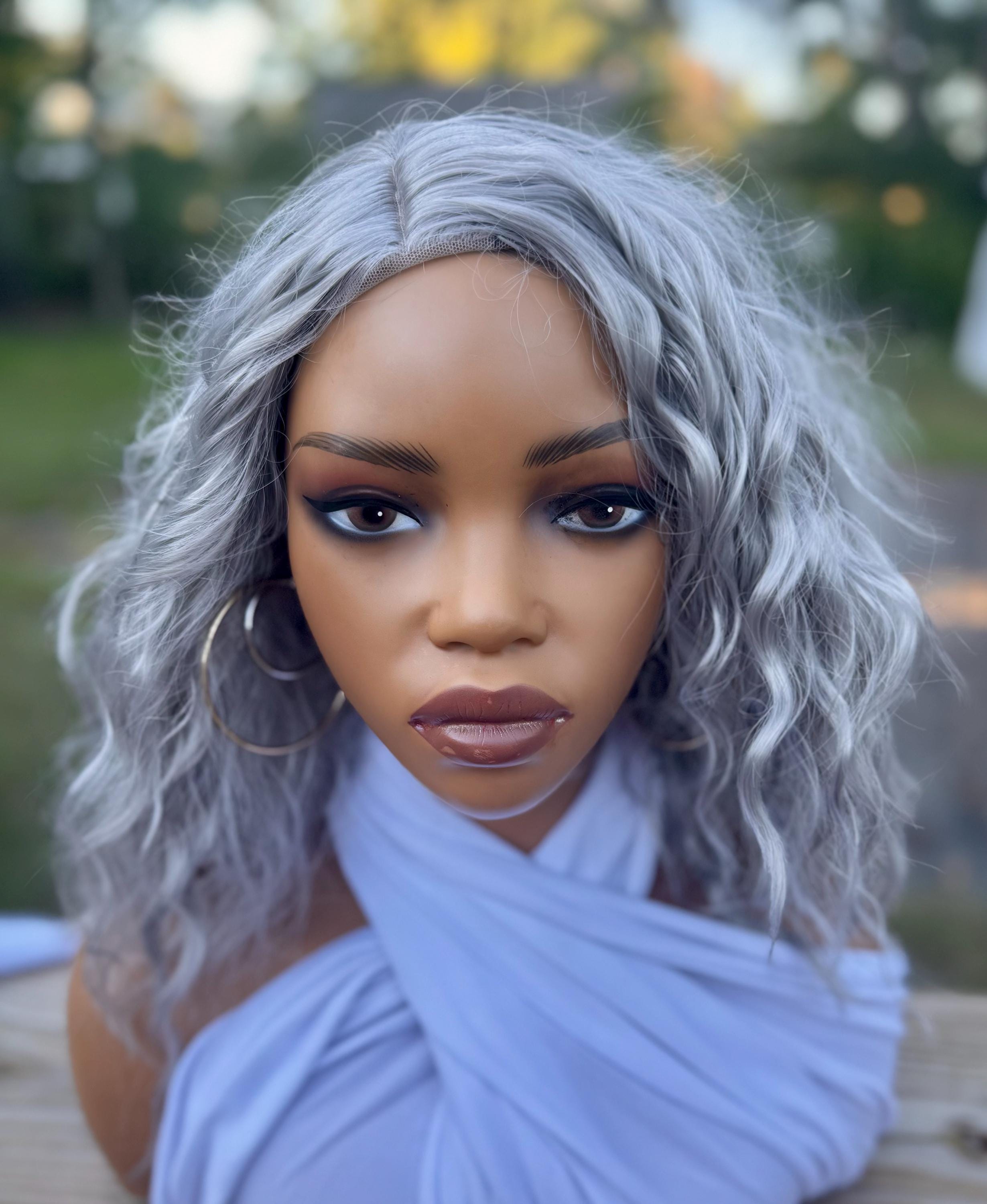 Wet and Wavy Bob Wig With Side Part - Etsy