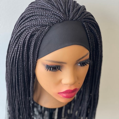 Headband box Braid African Bob Knotless shops micro braid