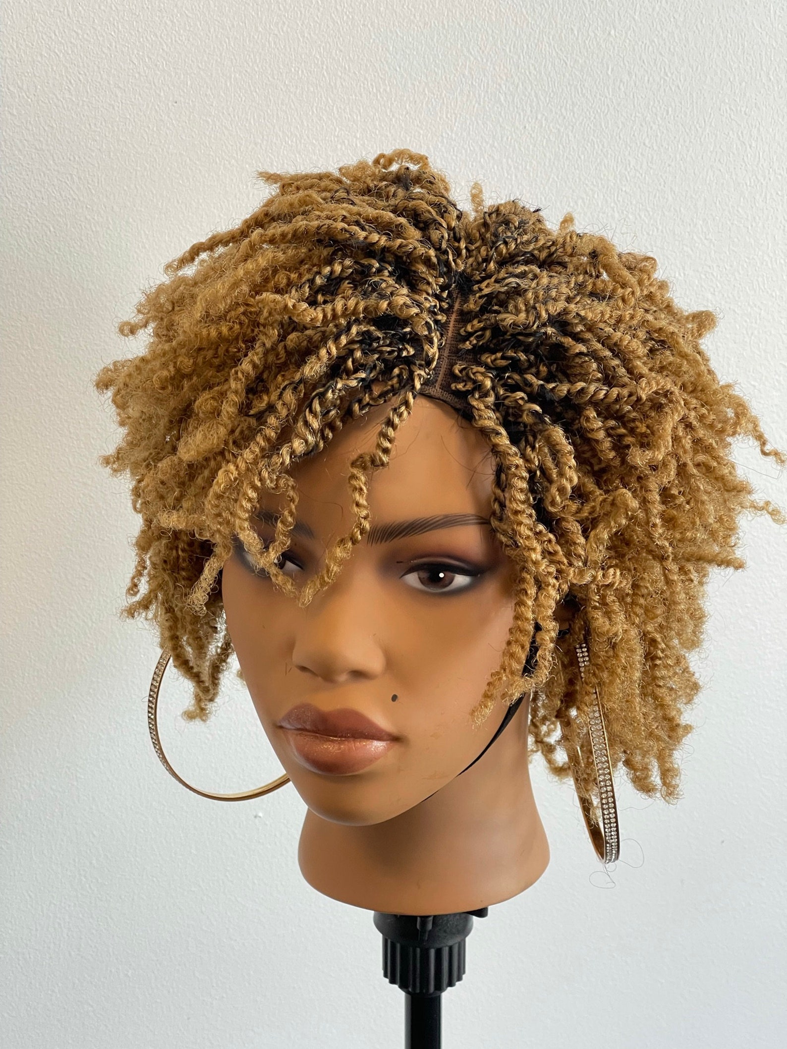 Mini twist spring kinky twist Afro Bob twist lace front wig Etsy