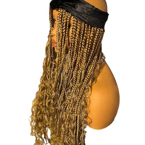 Box Braid Boho bohemian band Hat Braids headband Cap wig