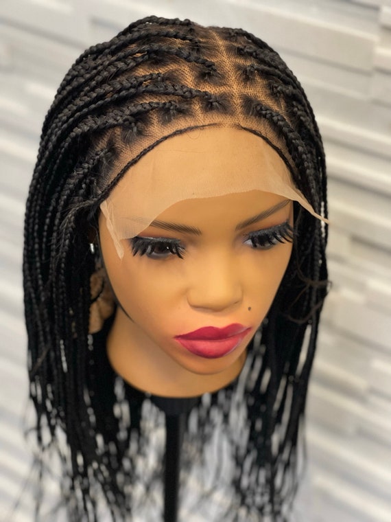 7x7 Lace Closure Knotless Box Braid Micro Small 24 Braid Wig - Etsy