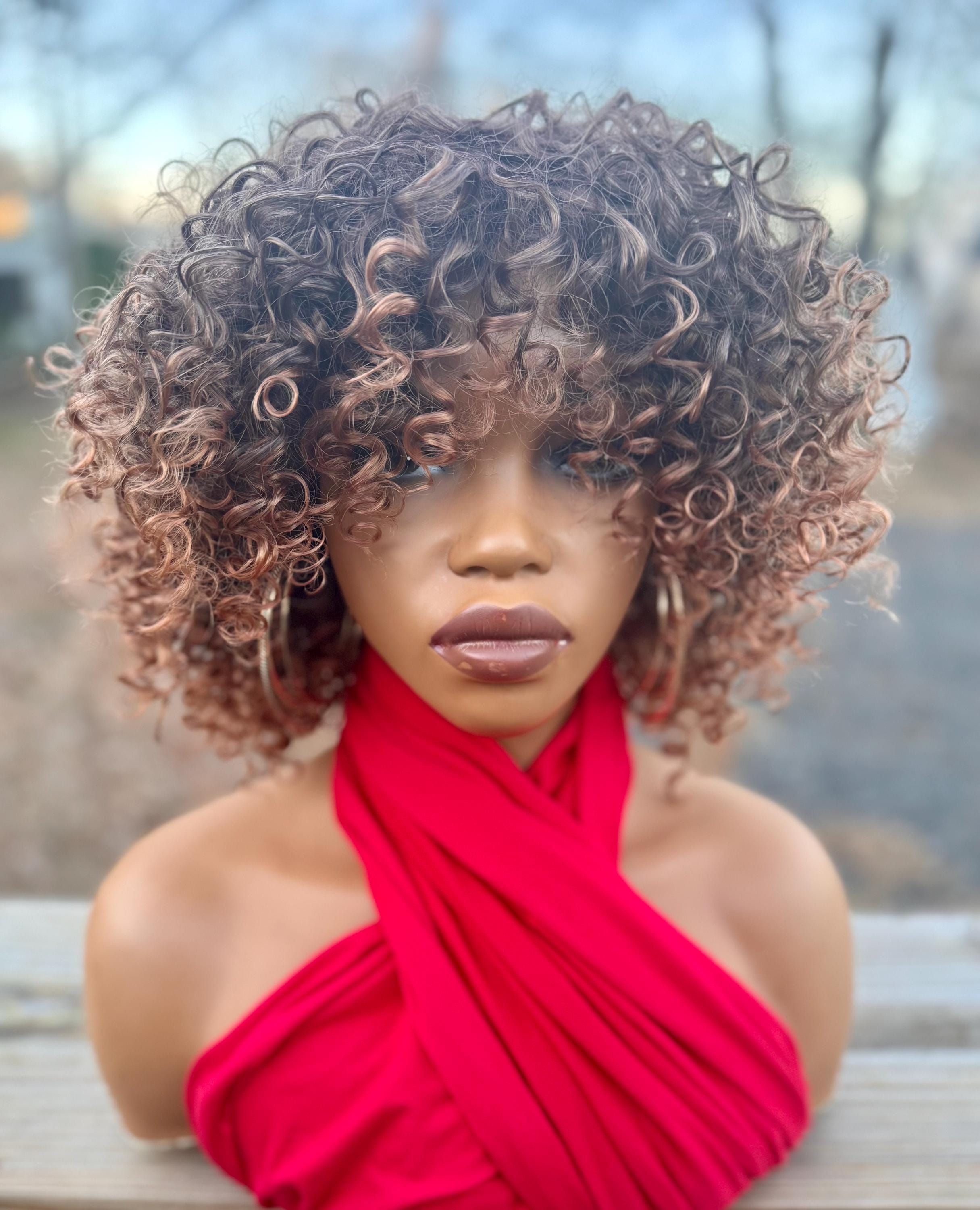 Kinky Curly Big Hair Cheap Natural Afro Wig 4C - Etsy