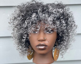 curly gray wigs