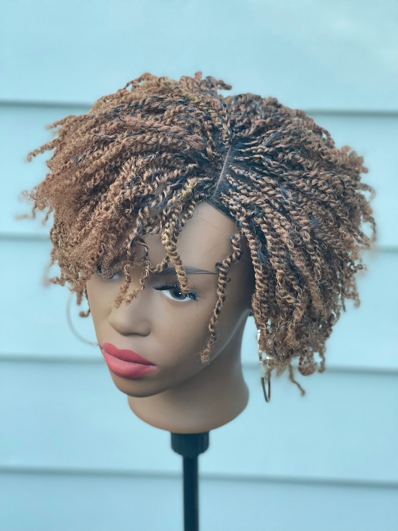 Mini Twist Spring Kinky Twist Afro Bob Twist Lace Front Wig Etsy