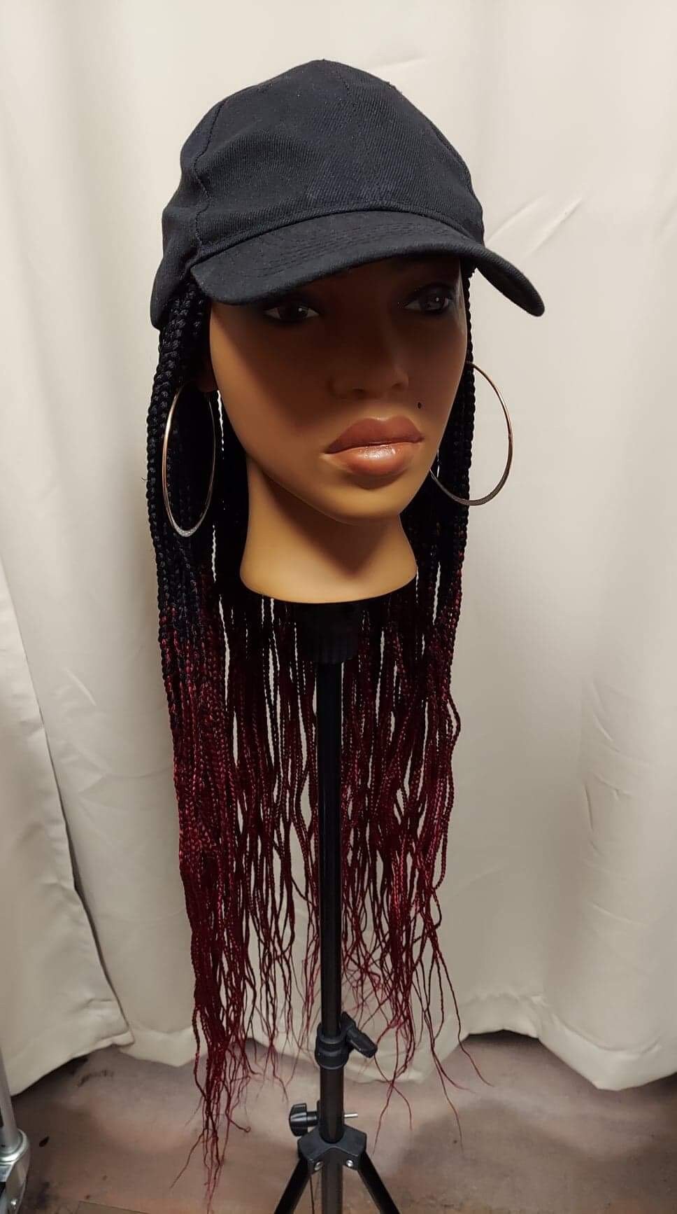 Cheap Baseball Cap Box Braid Wigs Etsy