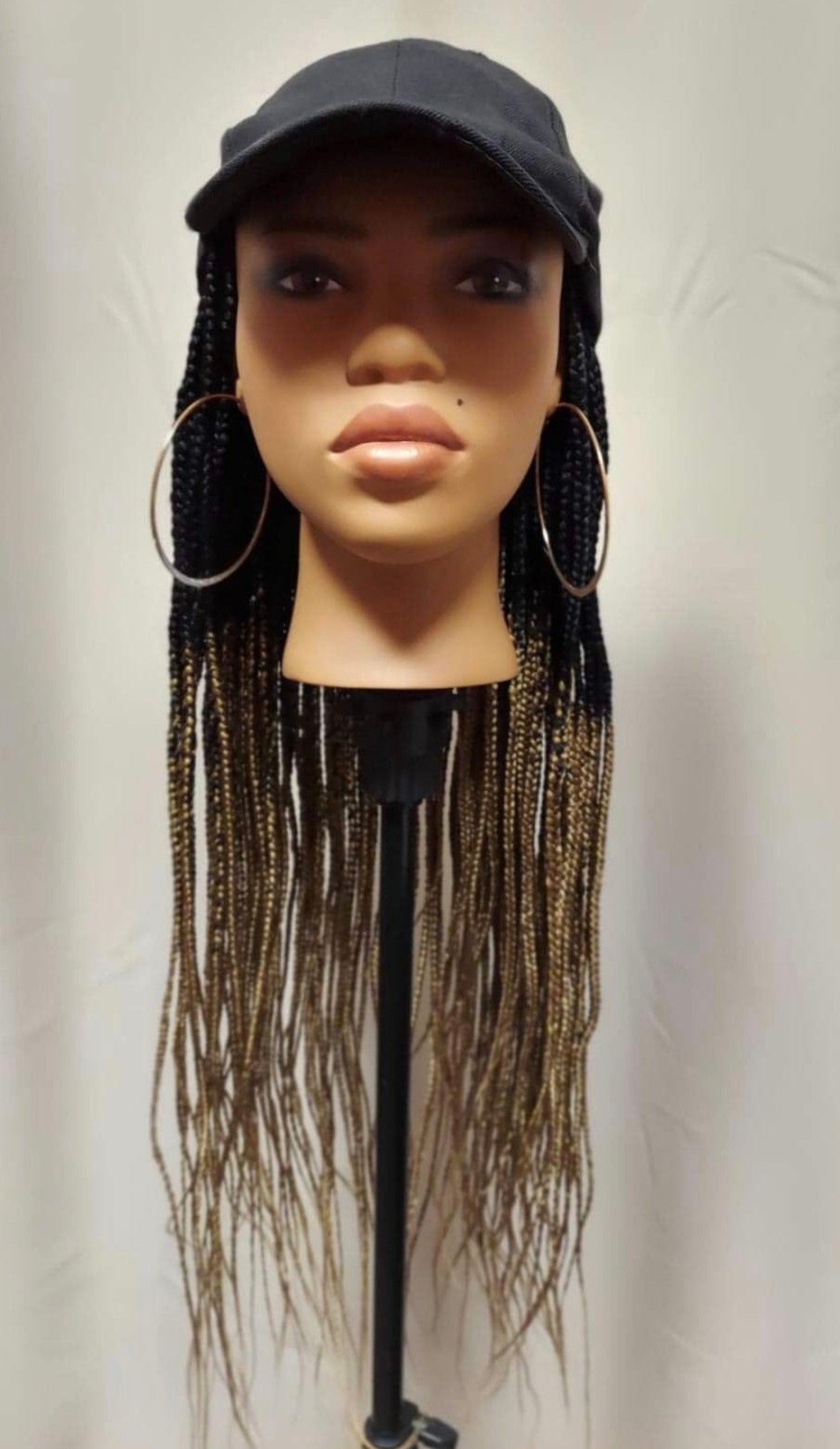 Cheap Baseball Cap Box Braid Wigs Etsy