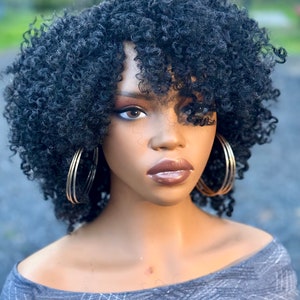 Natural twist out kinky Afro wig